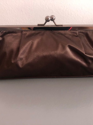 Brown evening clutch bag hand-held new, envelope 26x10