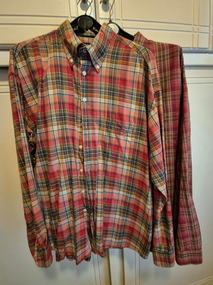 Gant men's shirt Regular feet XXXL plaid red-khaki like new