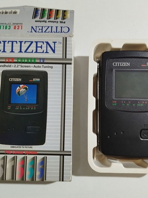 Преносим телевизор Citizen Vintage 2,2" LCD, като нов с кутия