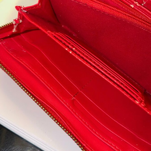 Valentino wallet used, red