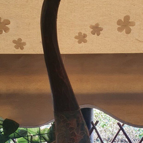 Wooden giraffe sculpture like new, height 1.02 m