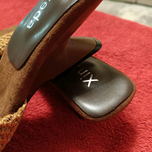 Women's mules sandals brown, new, size 39