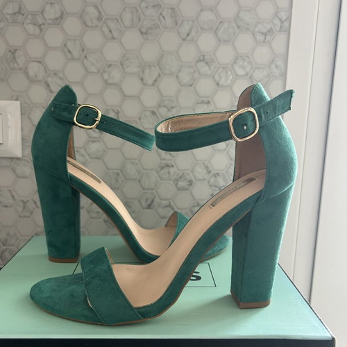 Bellucci suede sandals, green, size 39