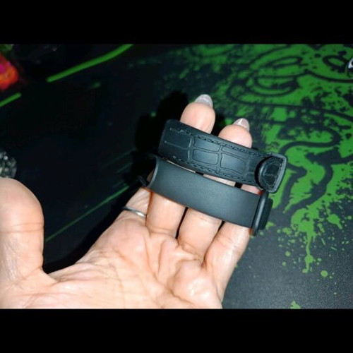 Xiaomi Mi Band silicone straps like new, black, set of 2