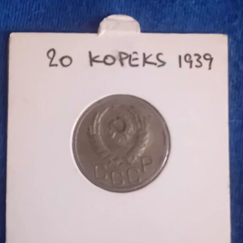 20 Kopeks Russian coin 1939 new condition