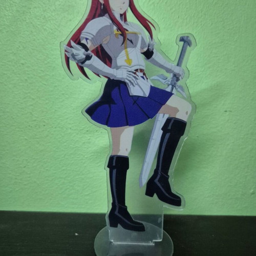 Erza Scarlet Acrylic Figure new from Fairy Tail anime