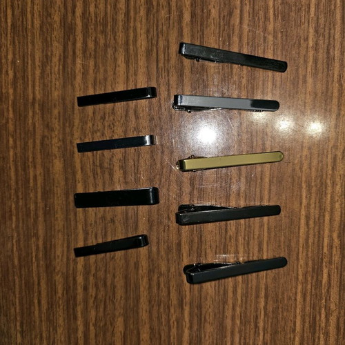 Tie clips new, pack of 9 pieces