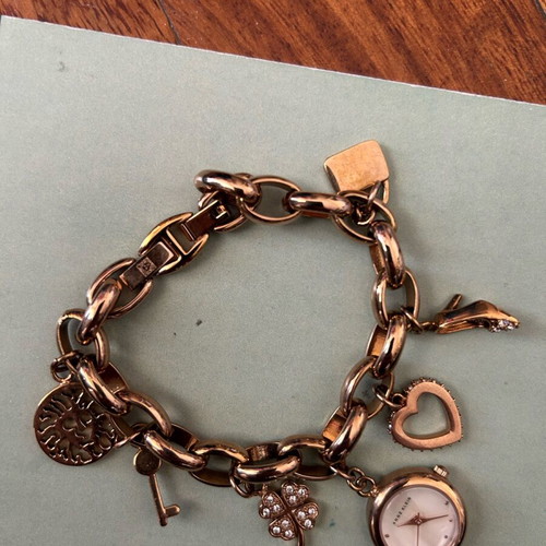 Anne Klein charm bracelet watch used with charms