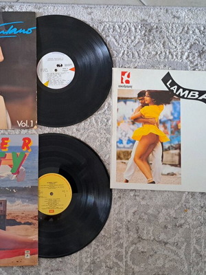 Vinyl records used, Adriano Celentano, Summer Party, Lambada