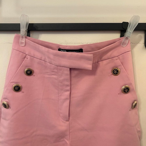 Skinny high-waisted pink pants Zara new, size XS