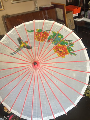 Decorative wooden Japanese umbrella, diameter 85 cm
