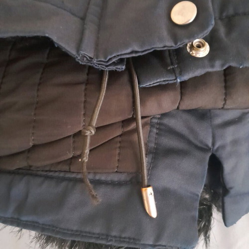 Zara winter jacket used, black and blue, size M