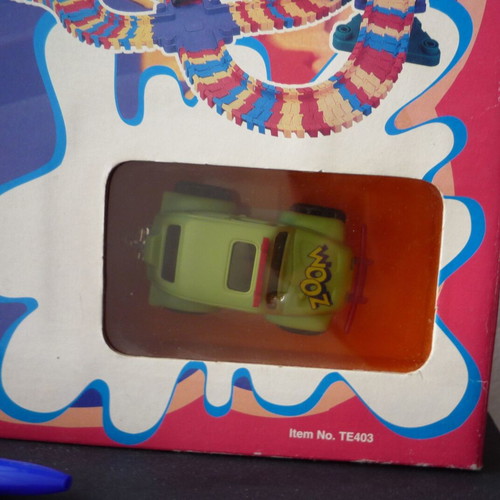 Tinco Zip track + zoom car 1990s new, sealed