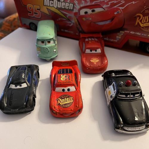 Disney Pixar Cars diecast 1:55 set of 5 Mattel used