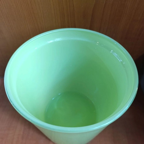 Glass cylindrical planter pot
