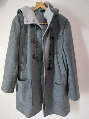 Montgomery coat women used, wool gray Bennon size M