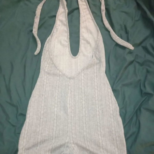 Grey short one-piece romper size S new