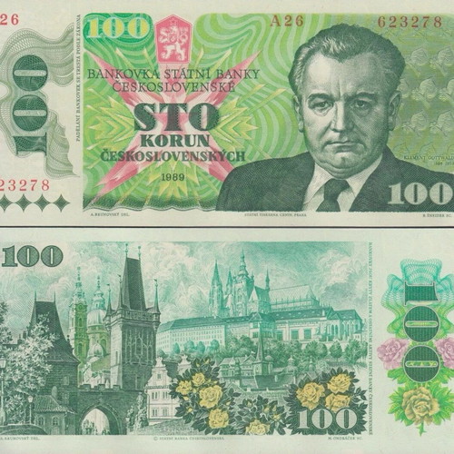Czechoslovakia 100 Korun 1989 banknote like new