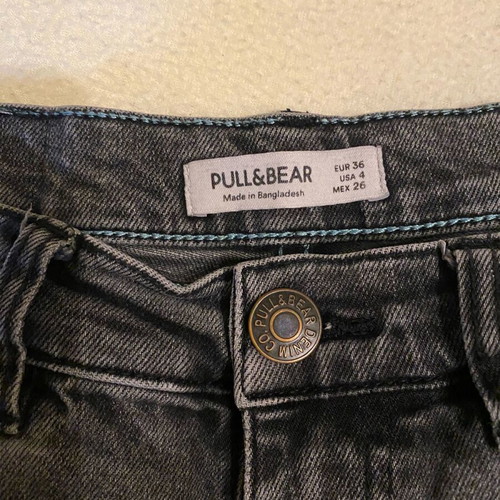 Pull & Bear denim pants used, black, size S