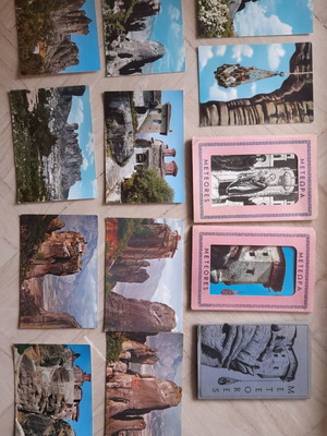Meteora Kalabaka postcards used, pack of 39