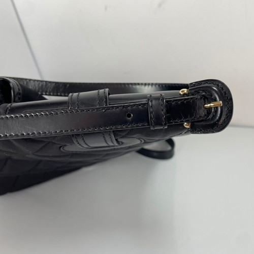 Burberry canvas black shoulder bag like new
