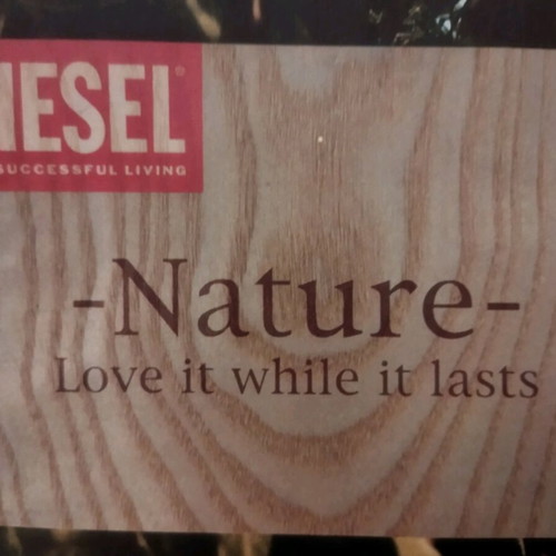 Diesel-Nature giant poster like new (1.40×1.00)