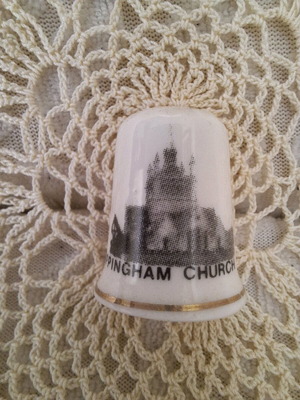 Δαχτυλήθρα πορσελάνινη με σφραγίδα Whippingham Church