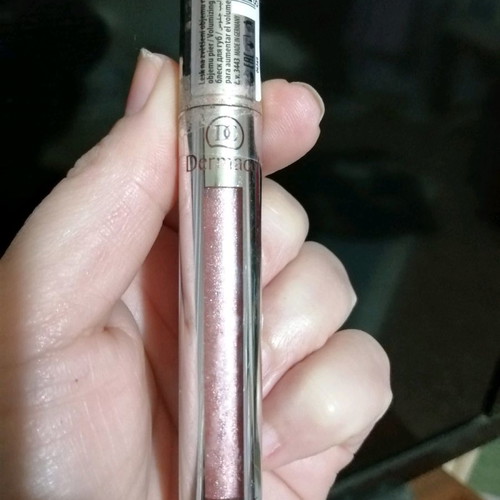 Dermacol lip gloss used, soft pink with shine
