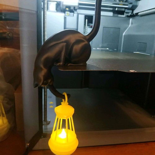 3D Maker decorative black cat lantern new