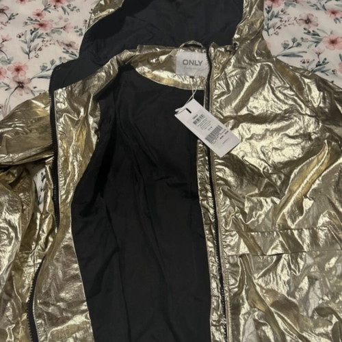 Only spring jacket new, black and gold, size S
