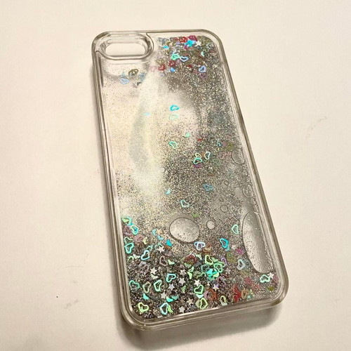 iPhone 5/5s/5SE case like new with glitter and reinforced material
