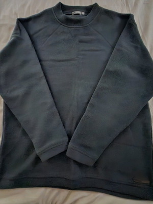 Men's fleece like new, gray, loose fit, size L