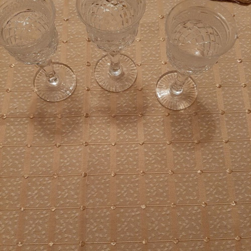 Liqueur glasses set of 3 crystal vintage, new