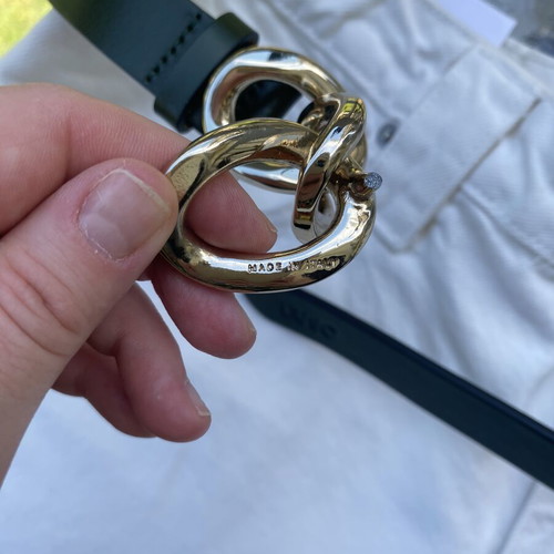 Liu Jo leather belt, green, size 85