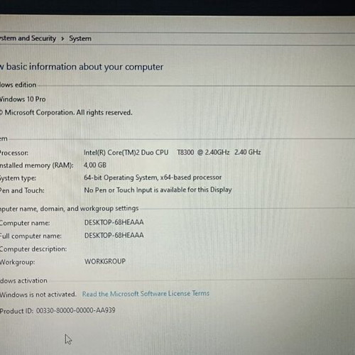 HP Pavilion dv6700 laptop used with SSD and 4GB RAM