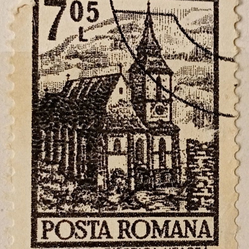 Romania stamps used, pack of 11 pieces