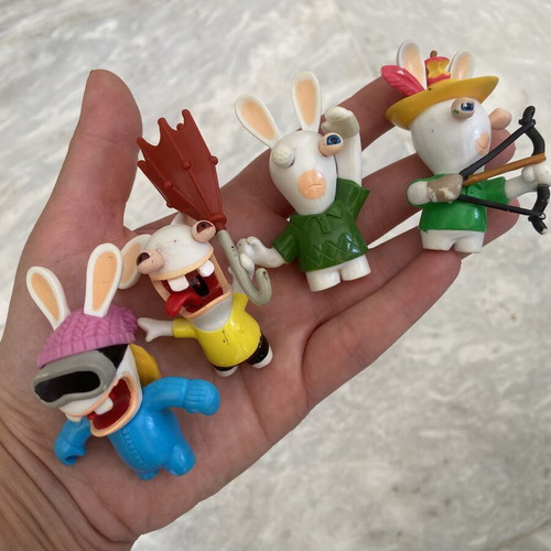 Rabbits figures used, incomplete set