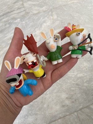 Φιγούρες Rabbits μεταχειρισμένες, ατελές πακέτο