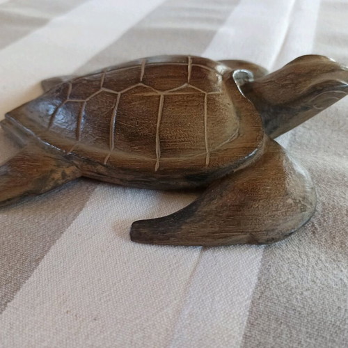 Wooden decorative turtle new, hand-carved