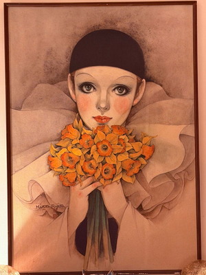 Πίνακας Pierrot Love της Mira Fujita