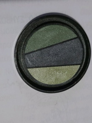 Eyeshadow like new, 2 khaki shades and dark gray black