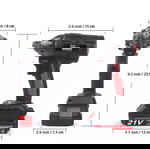 Cisivis – Ασύρματο Επαναφορτιζόμενο Παλμικό Κατσαβίδι 1000Nm με 2 Μπαταρίες 21V & Αξεσουάρ