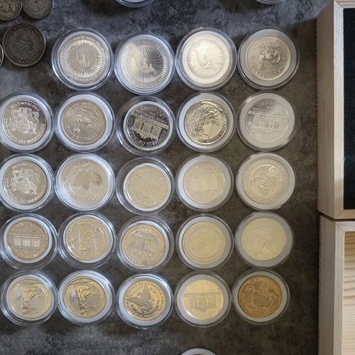 Silver and gold coins collection used, various years and countries