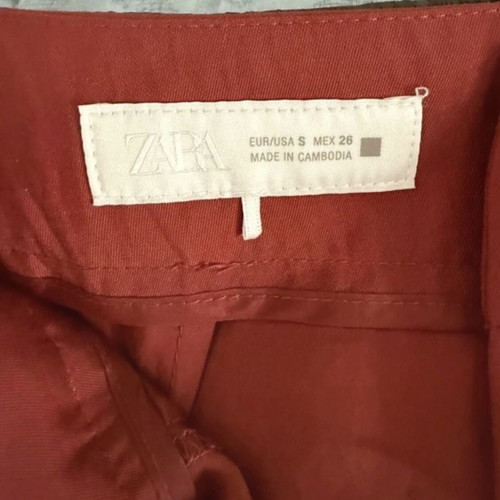 Zara bermuda shorts, red