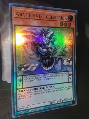 Archfiend Eccentrick YuGiOh TCG Ultra Rare like new