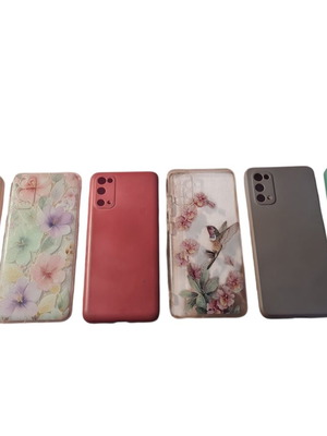 Θήκες σιλικόνης για Samsung S20 πακέτο 6 σαν καινούργιο