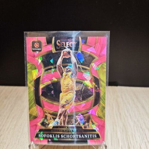 Sofoklis Schortsanitis Tie-Dye Prizm Panini Select EuroLeague card