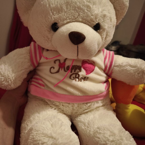 Large White Teddy Bear 55cm*40cm like new, soft