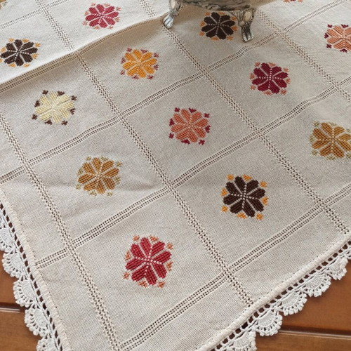 Collectible handmade embroidery set 4 pieces 1960s like new