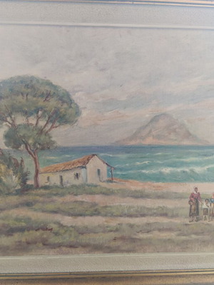 Ελαιογραφία Δημ. Πελεκάση, υπογεγραμμένη 1965, σαν καινούργιο